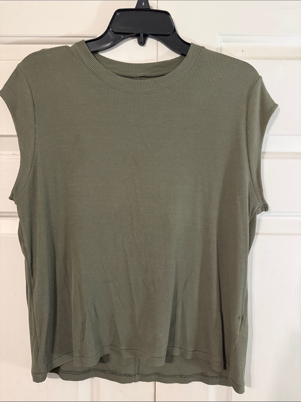 American Eagle Olive Green Ribbed Tank Top